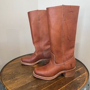 FRYE Campus 14L Boots Size 6 Color Saddle